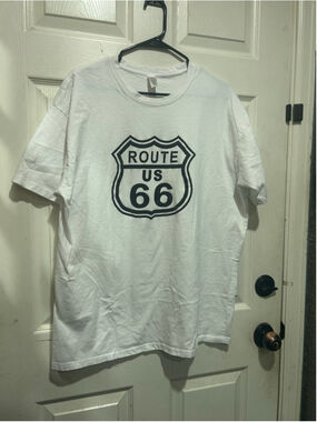 Men's PREMIUM CLOTHING White Route US 66 Short Sleeve Tee XL